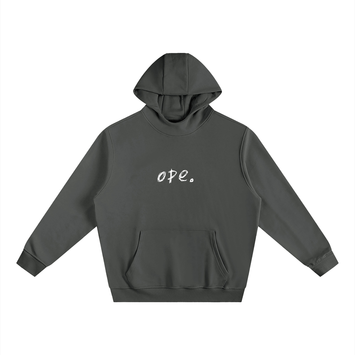 ope. Fleeced High Neck Hoodie