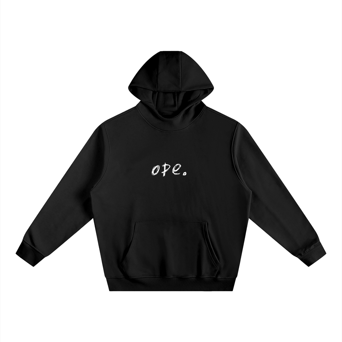ope. Fleeced High Neck Hoodie