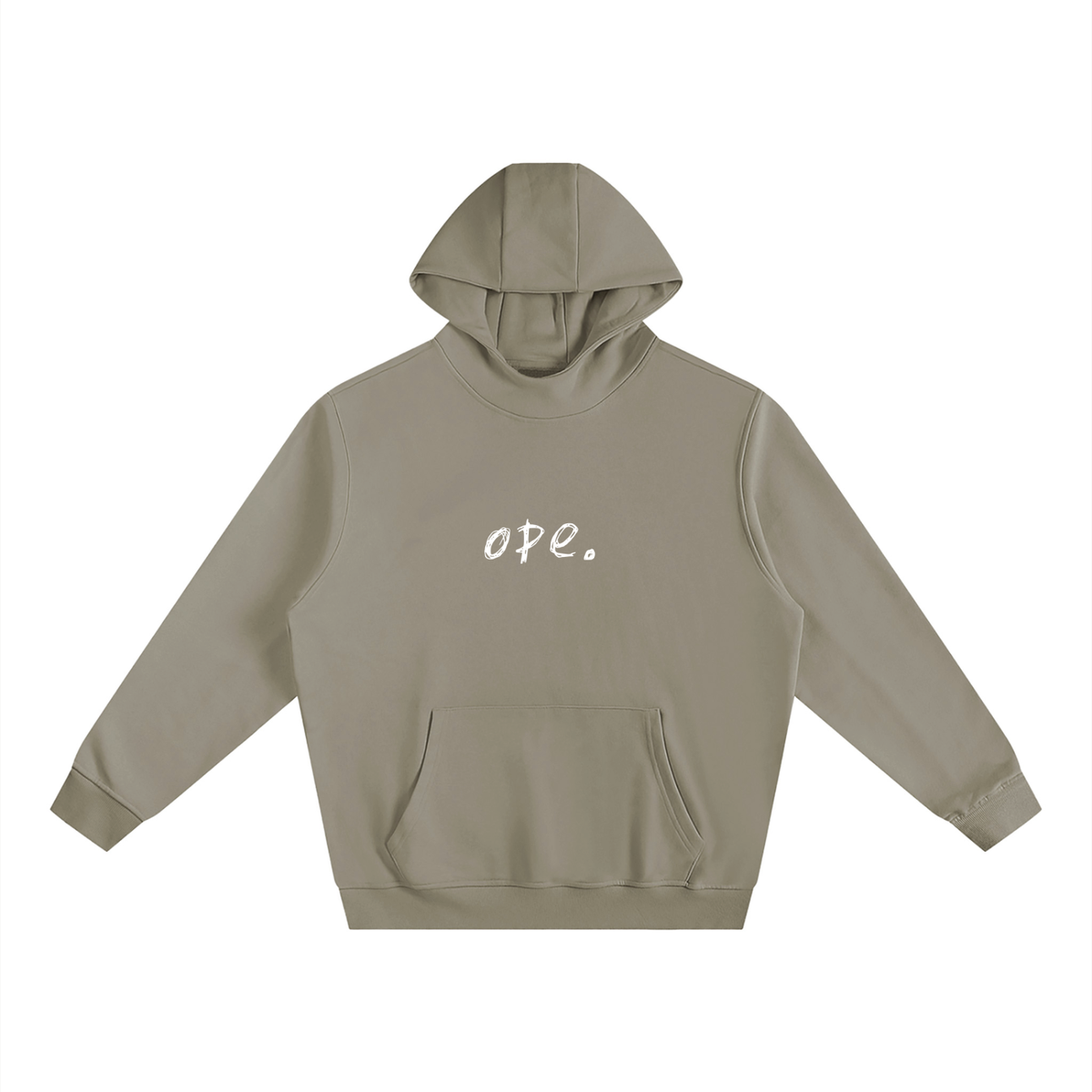 ope. Fleeced High Neck Hoodie