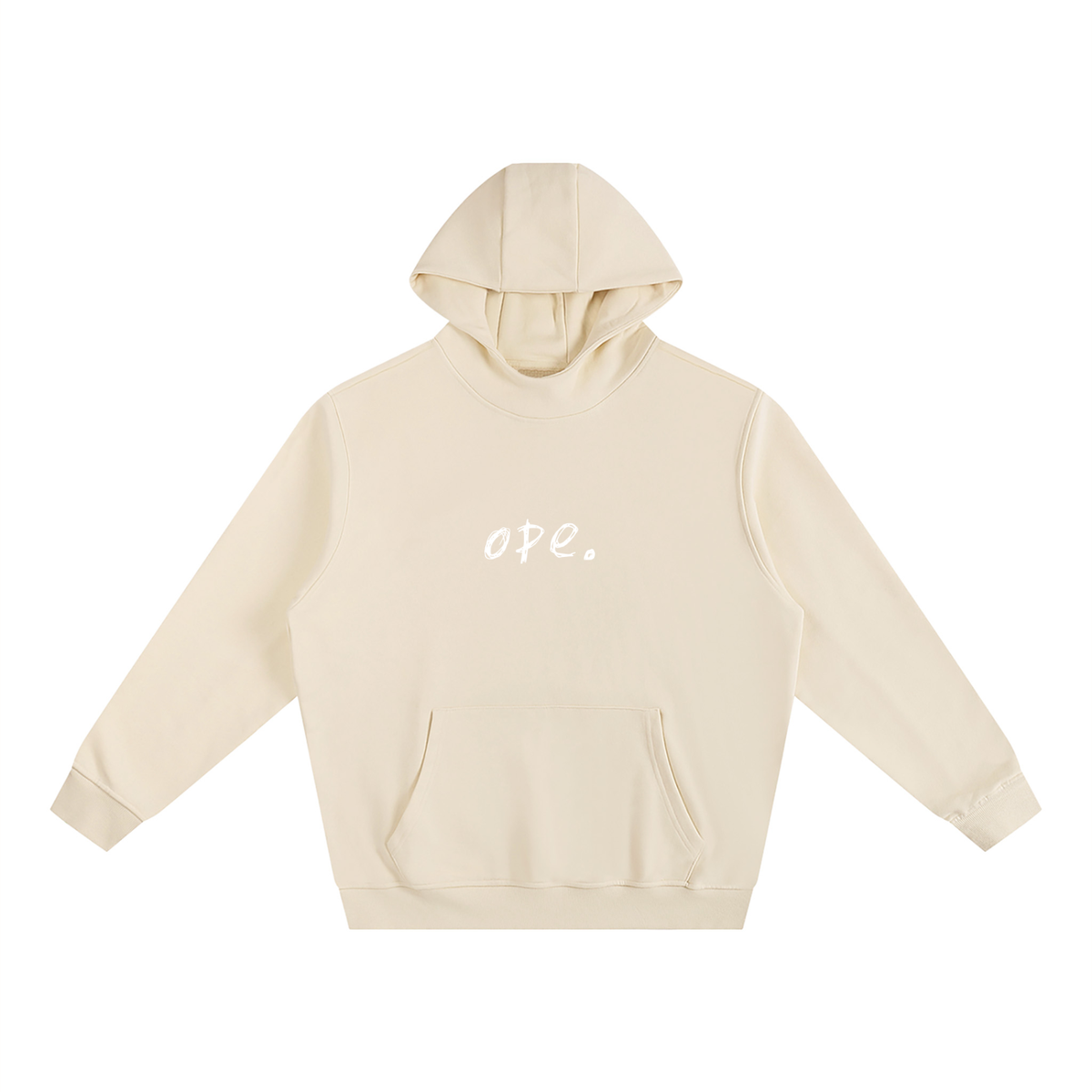 ope. Fleeced High Neck Hoodie