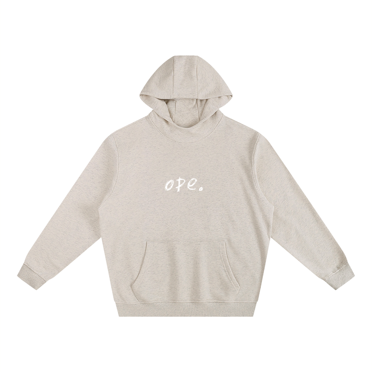 ope. Fleeced High Neck Hoodie
