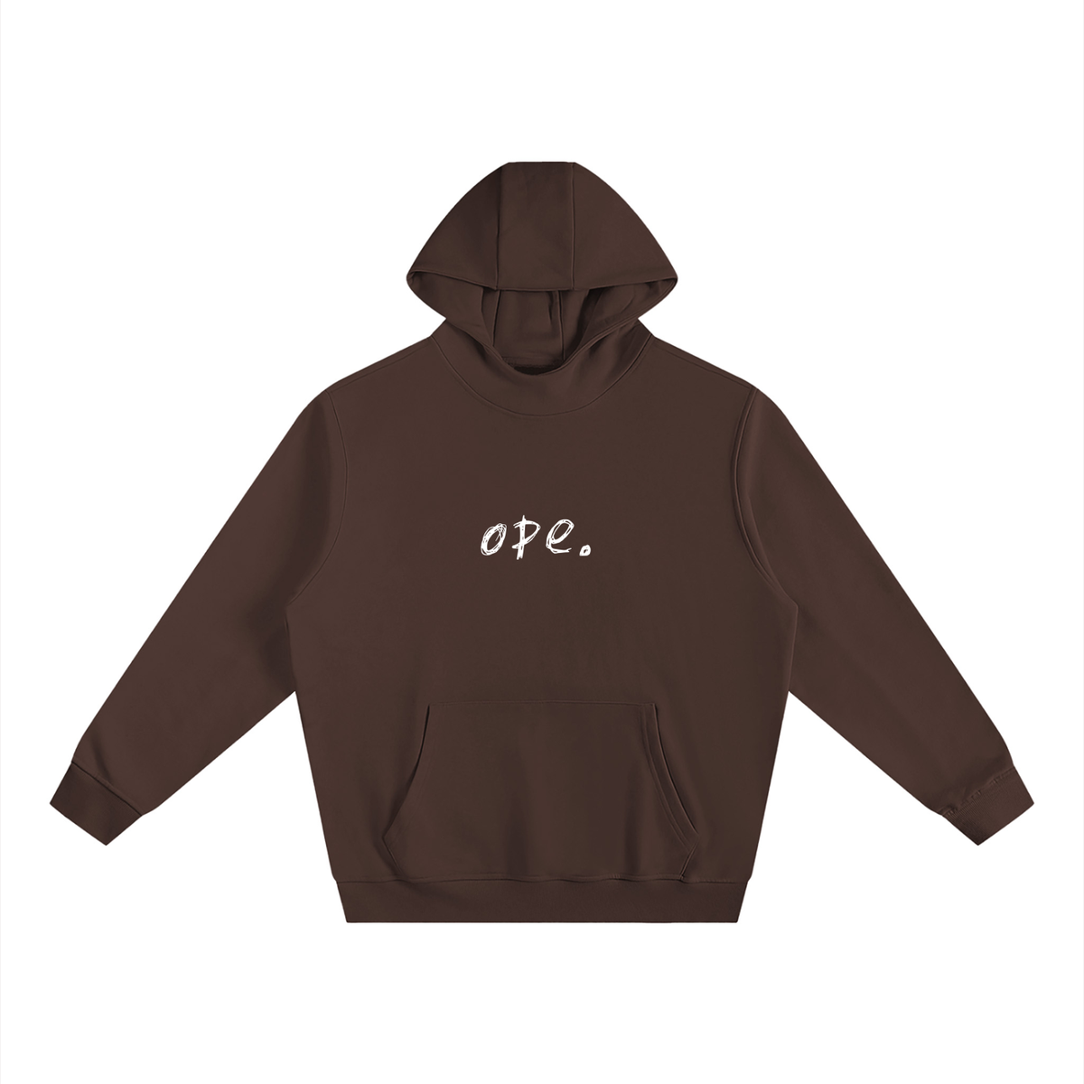 ope. Fleeced High Neck Hoodie