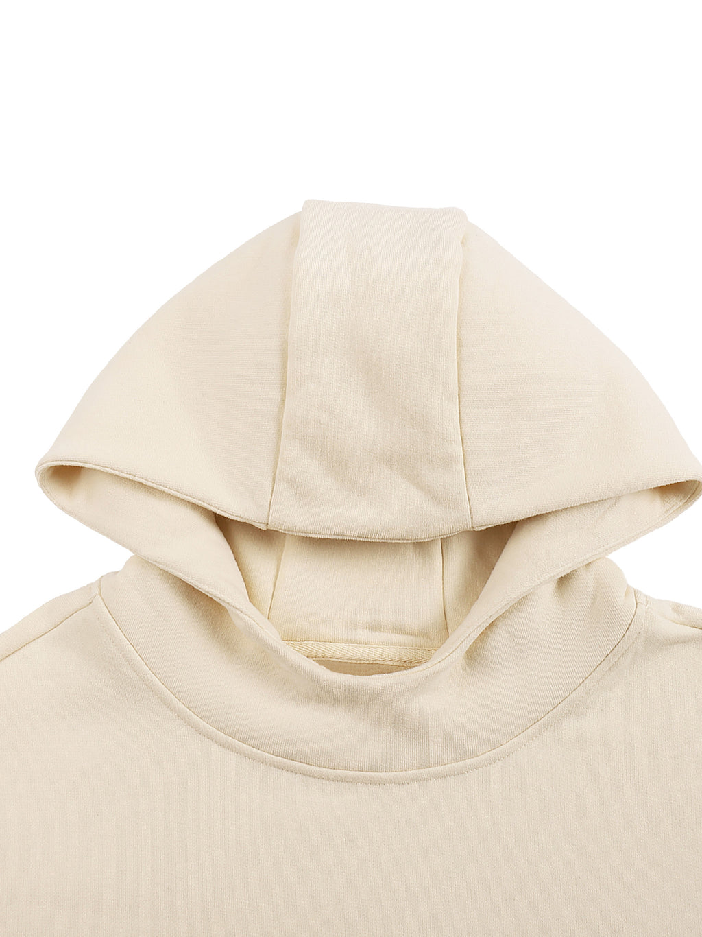 ope. Fleeced High Neck Hoodie